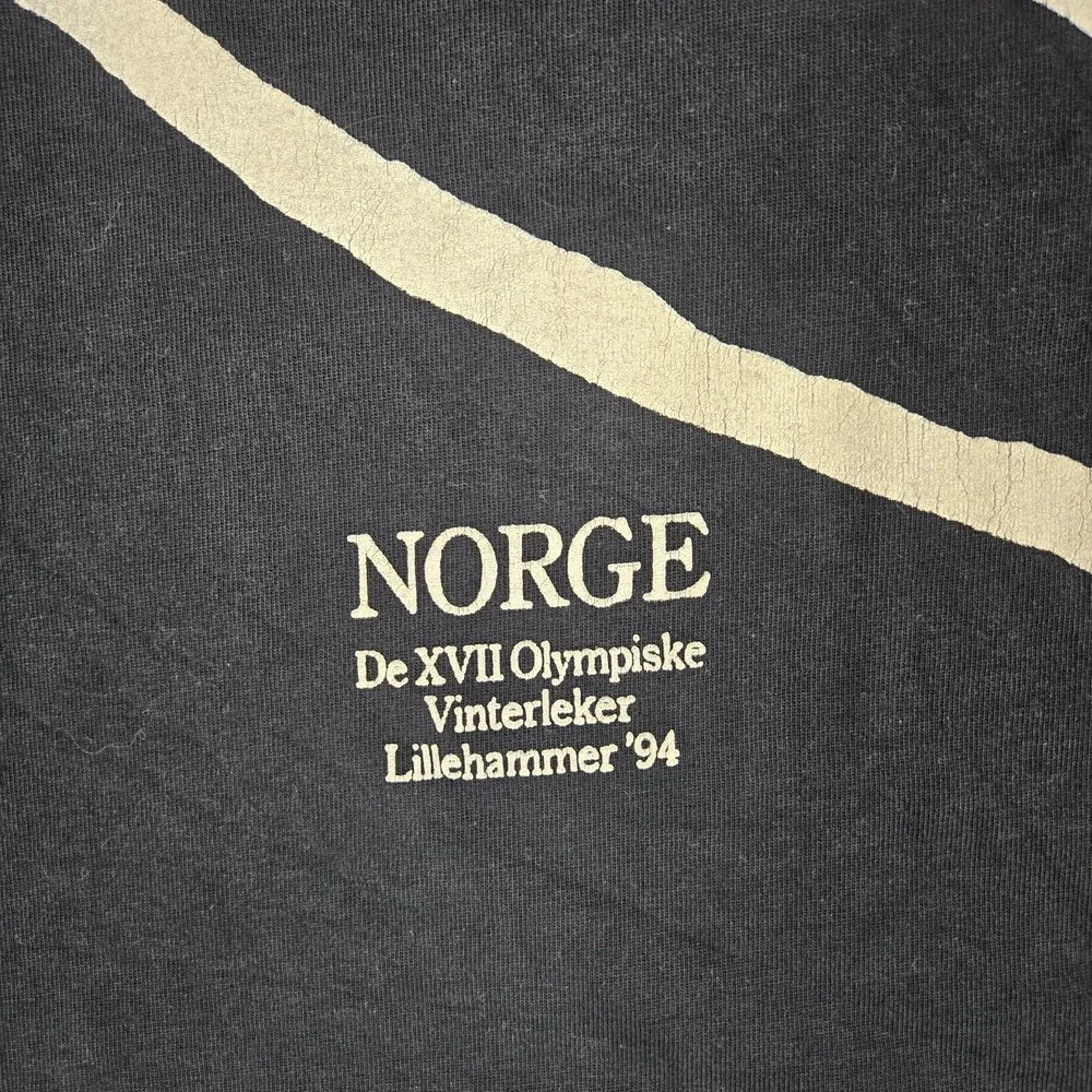 Lillehammer Norge Norway 1994 Olympics Shirt Adult XL Black Long Sleeve Vintage